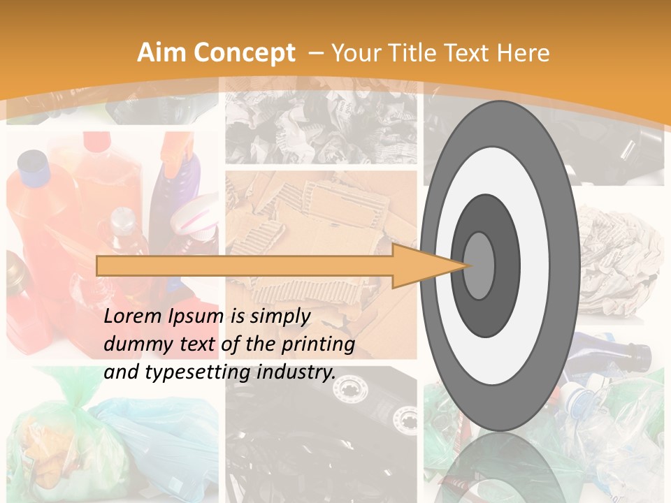 Cleansing Cardboard Container PowerPoint Template