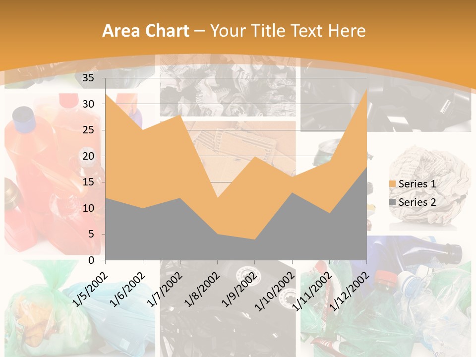 Cleansing Cardboard Container PowerPoint Template