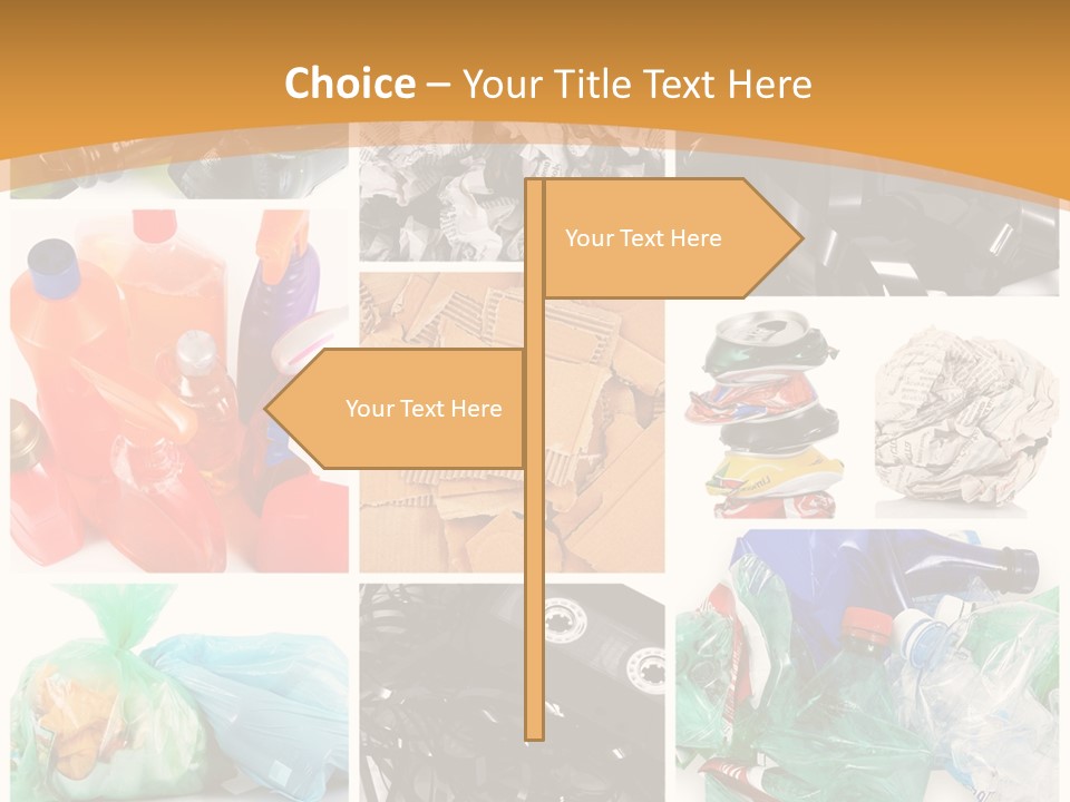 Cleansing Cardboard Container PowerPoint Template