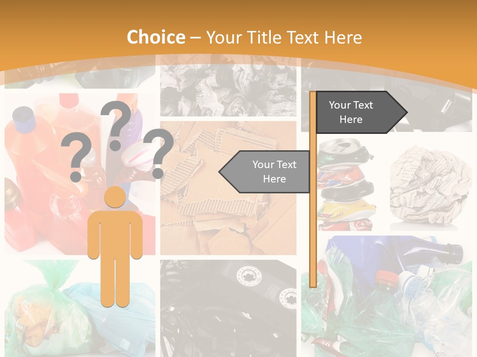 Cleansing Cardboard Container PowerPoint Template
