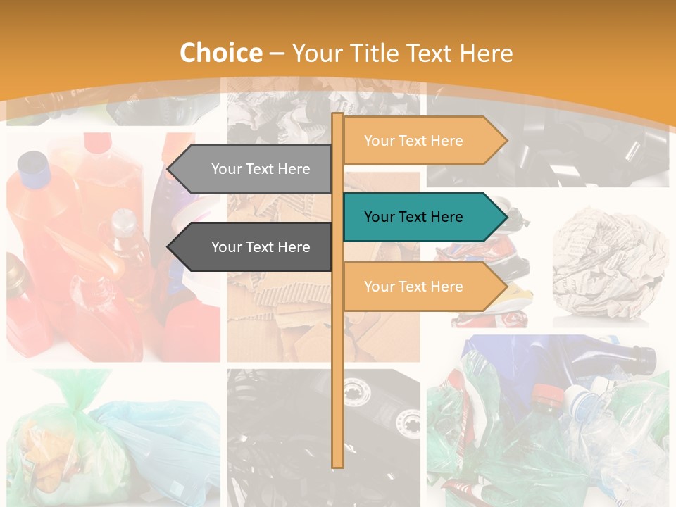 Cleansing Cardboard Container PowerPoint Template