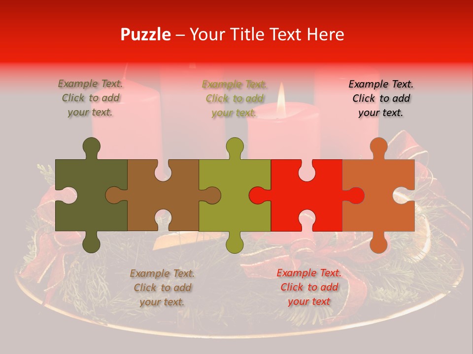 Second Solemn Red PowerPoint Template