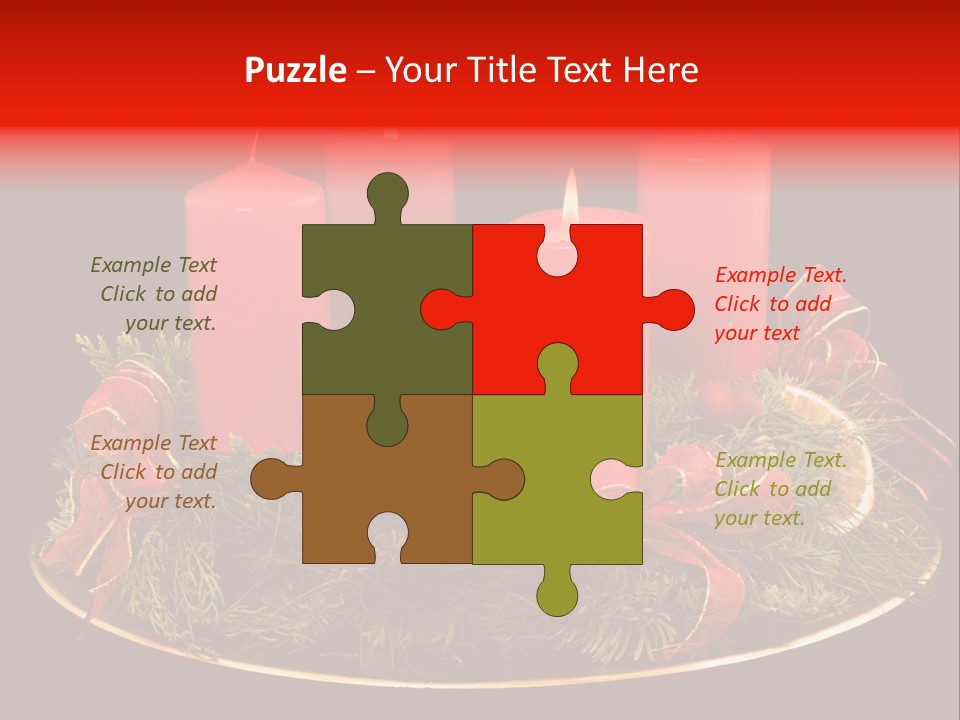 Second Solemn Red PowerPoint Template
