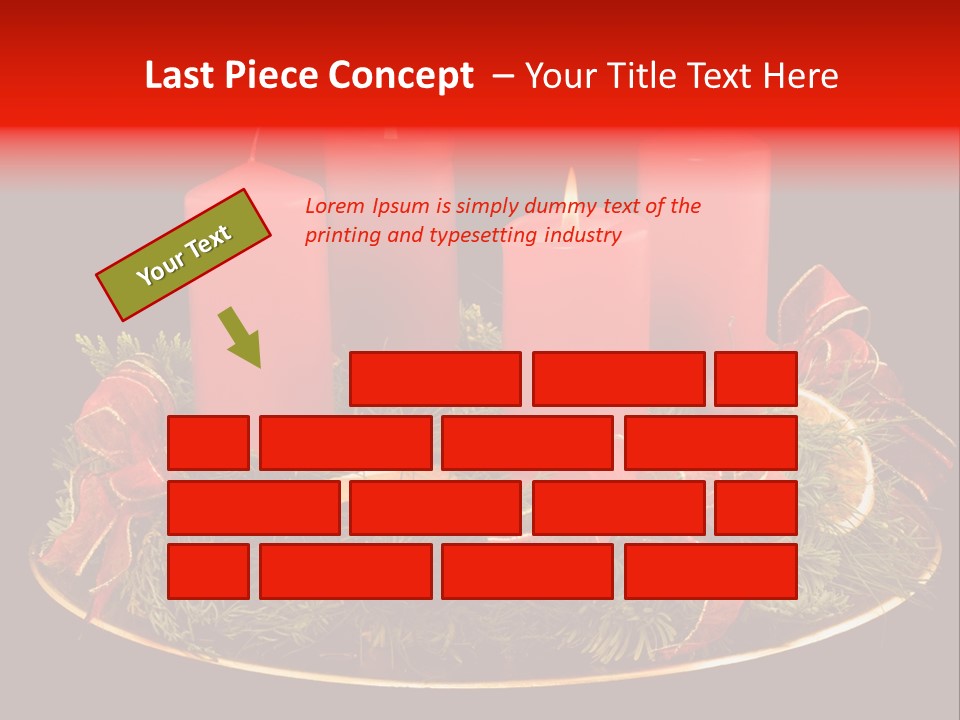 Second Solemn Red PowerPoint Template