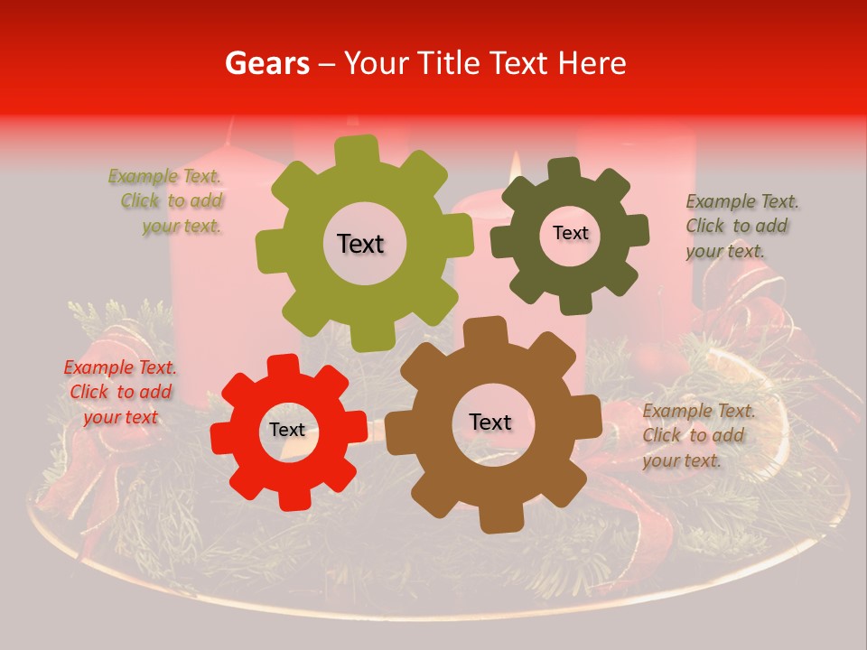 Second Solemn Red PowerPoint Template
