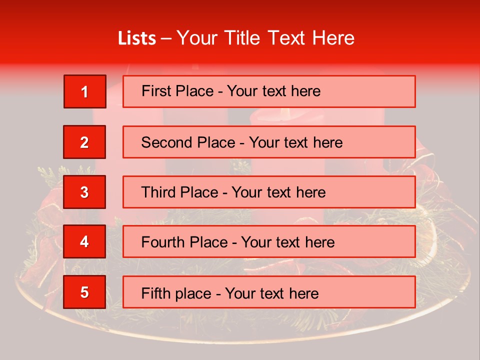 Second Solemn Red PowerPoint Template