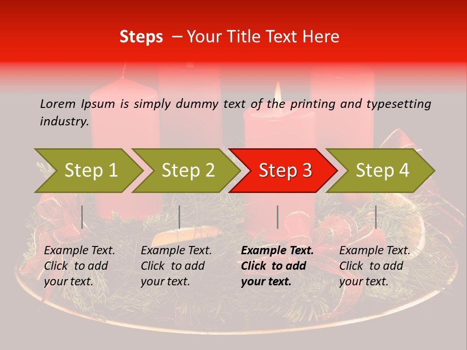 Second Solemn Red PowerPoint Template