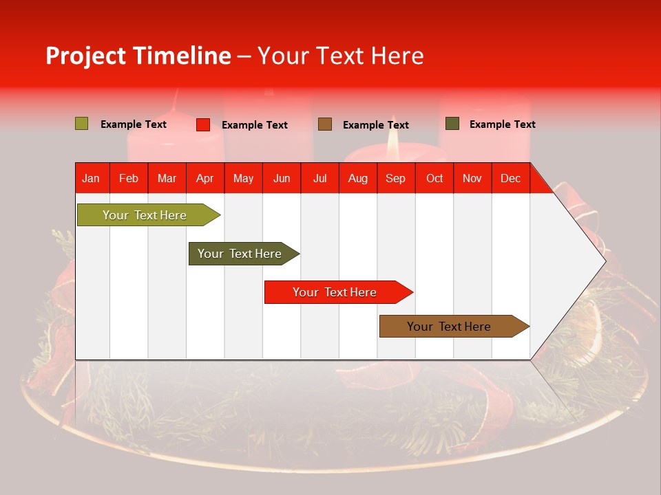 Second Solemn Red PowerPoint Template