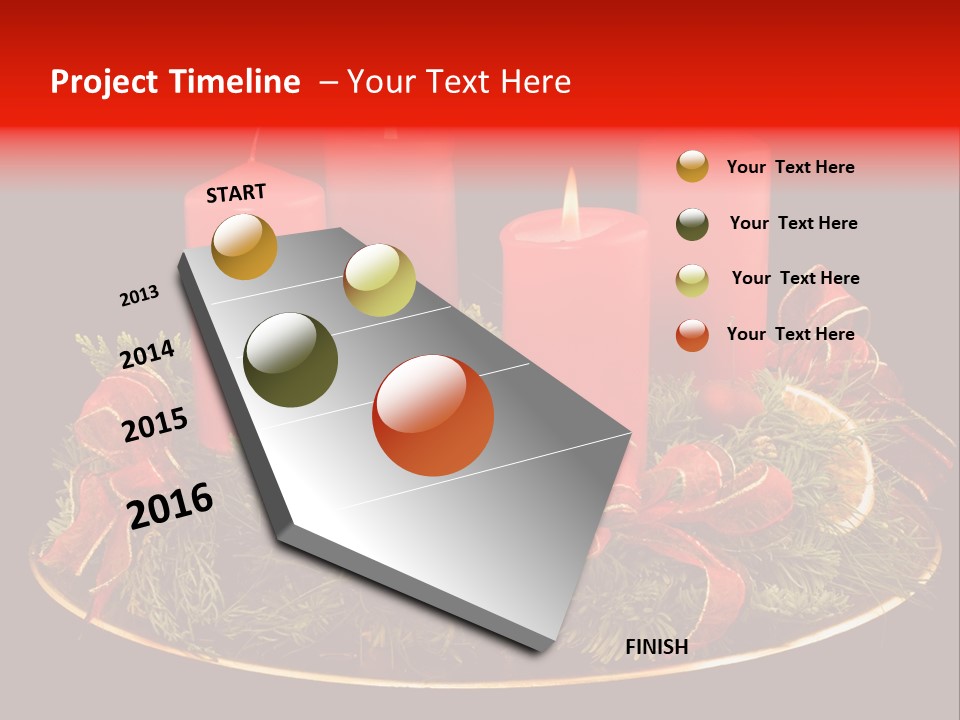 Second Solemn Red PowerPoint Template