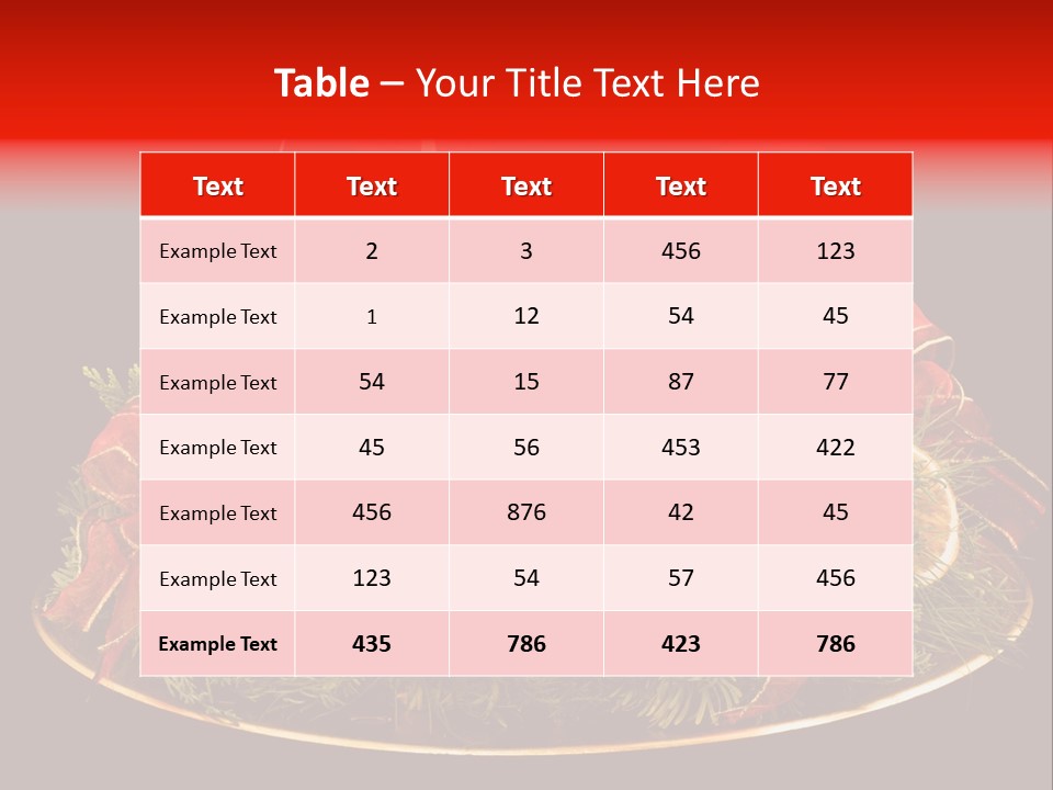 Second Solemn Red PowerPoint Template
