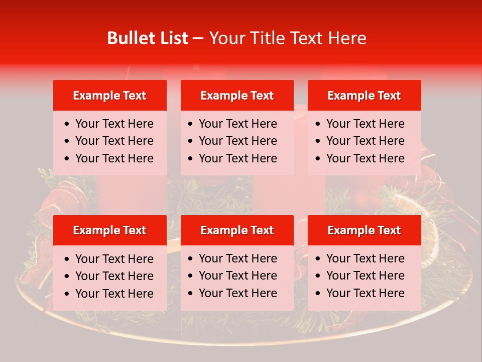 Second Solemn Red PowerPoint Template