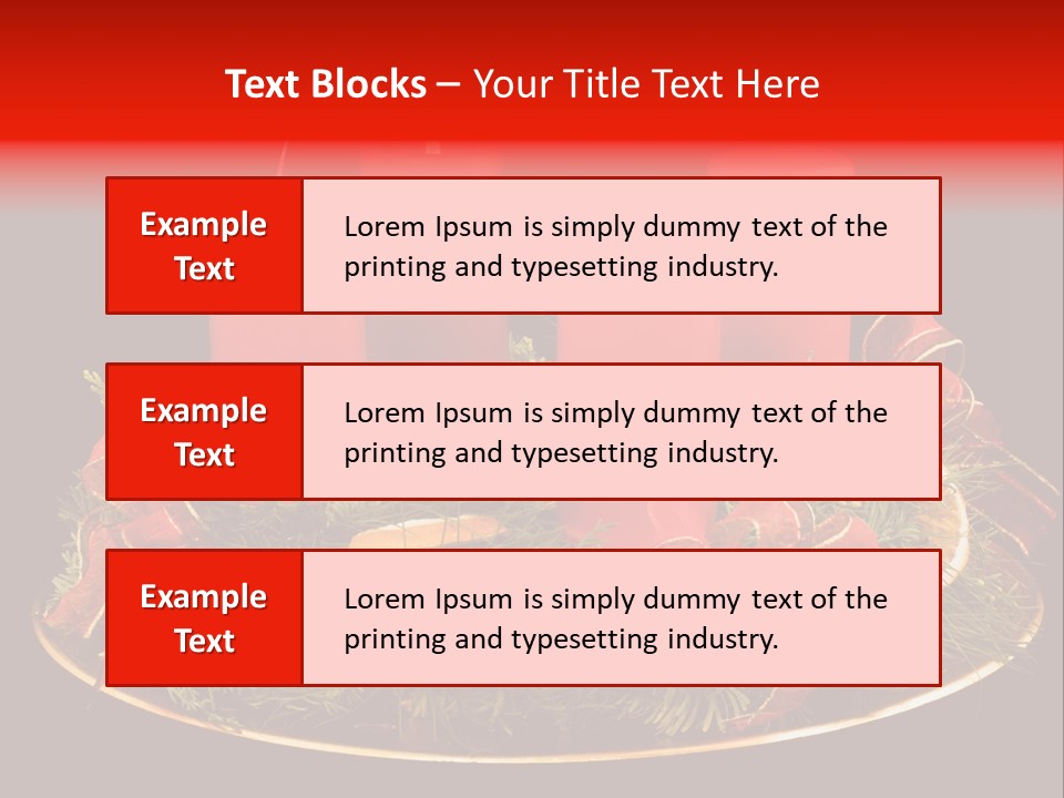 Second Solemn Red PowerPoint Template
