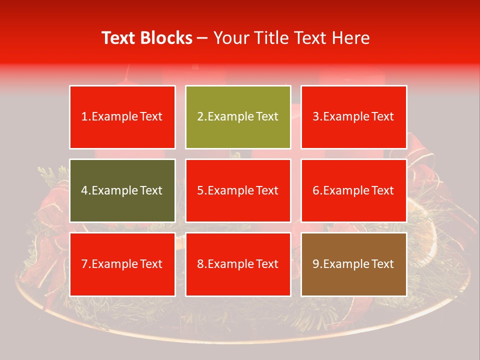 Second Solemn Red PowerPoint Template