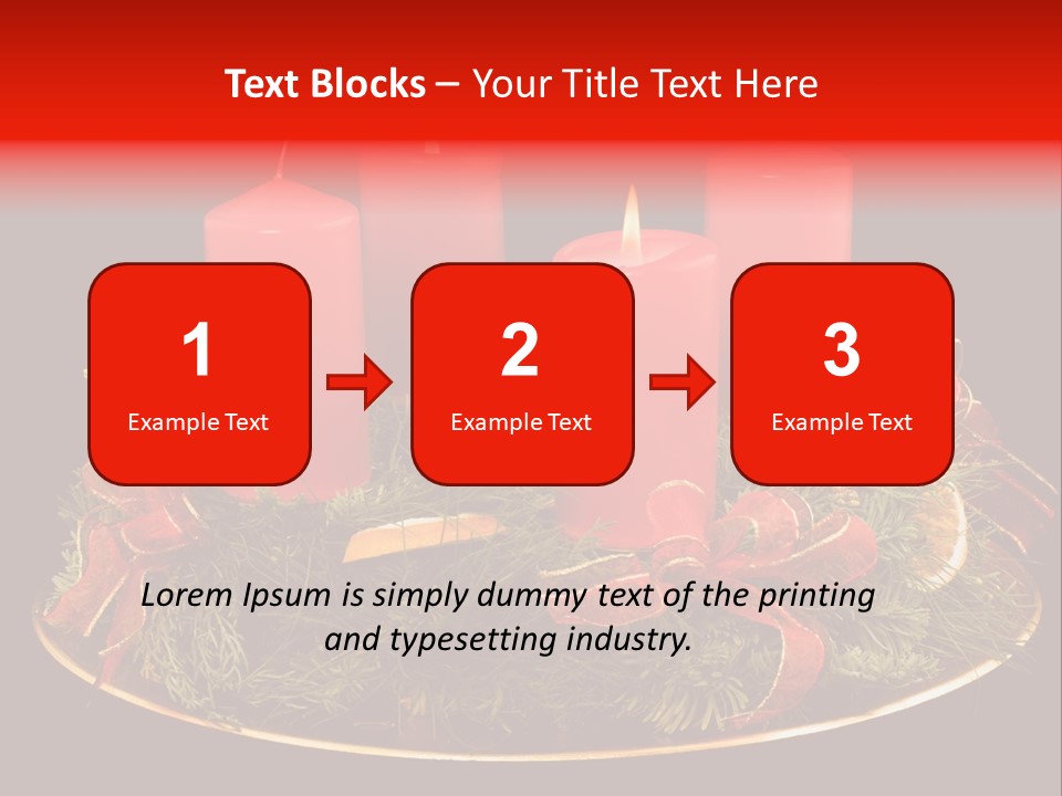 Second Solemn Red PowerPoint Template