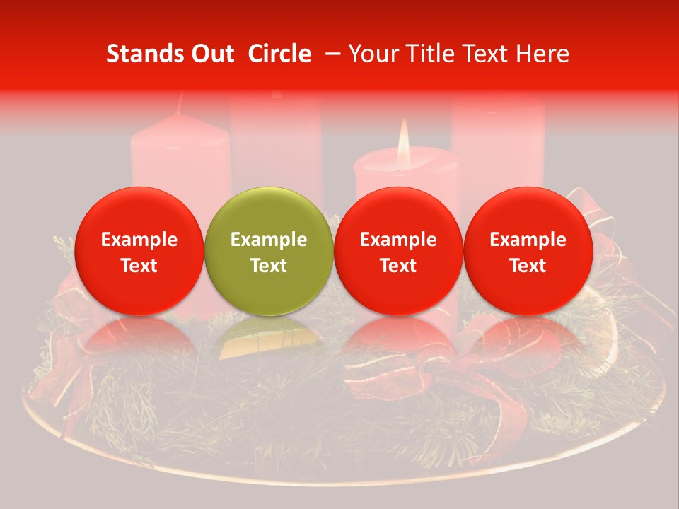 Second Solemn Red PowerPoint Template