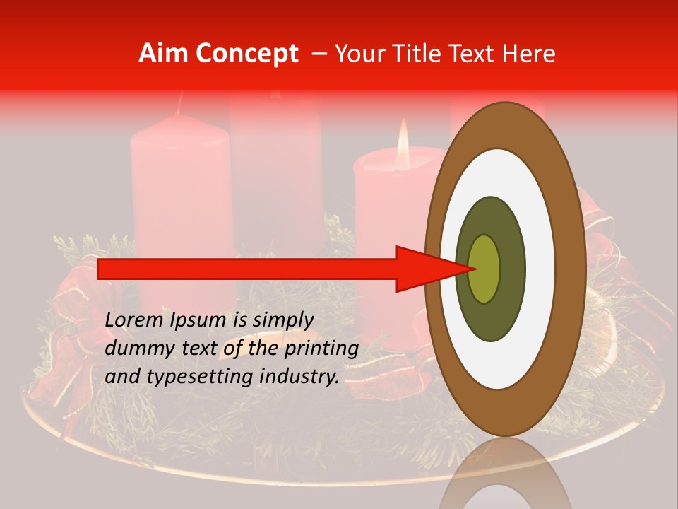 Second Solemn Red PowerPoint Template