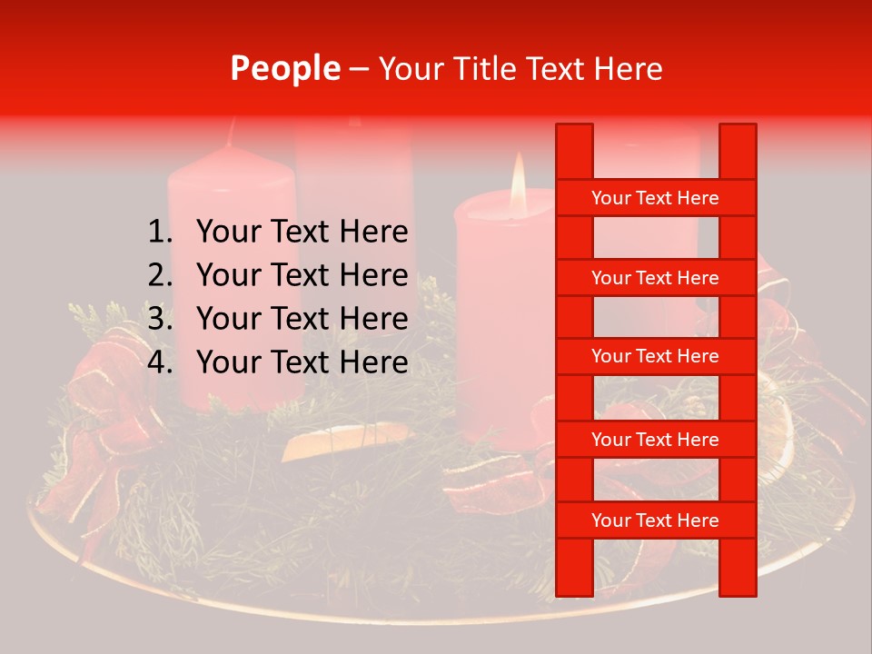 Second Solemn Red PowerPoint Template