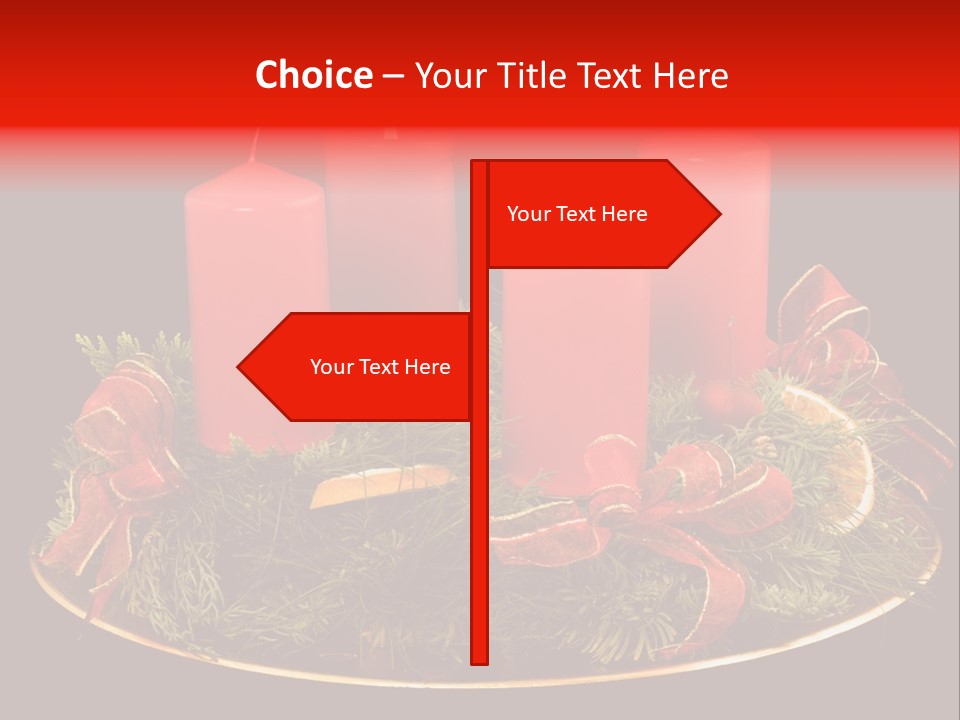 Second Solemn Red PowerPoint Template
