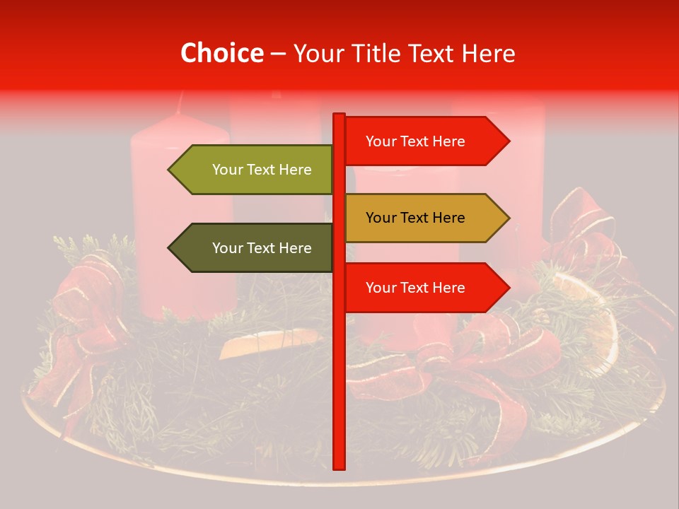 Second Solemn Red PowerPoint Template