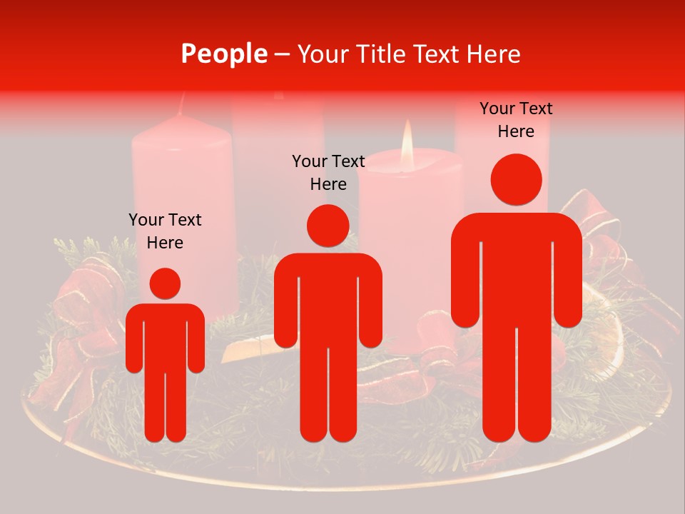 Second Solemn Red PowerPoint Template