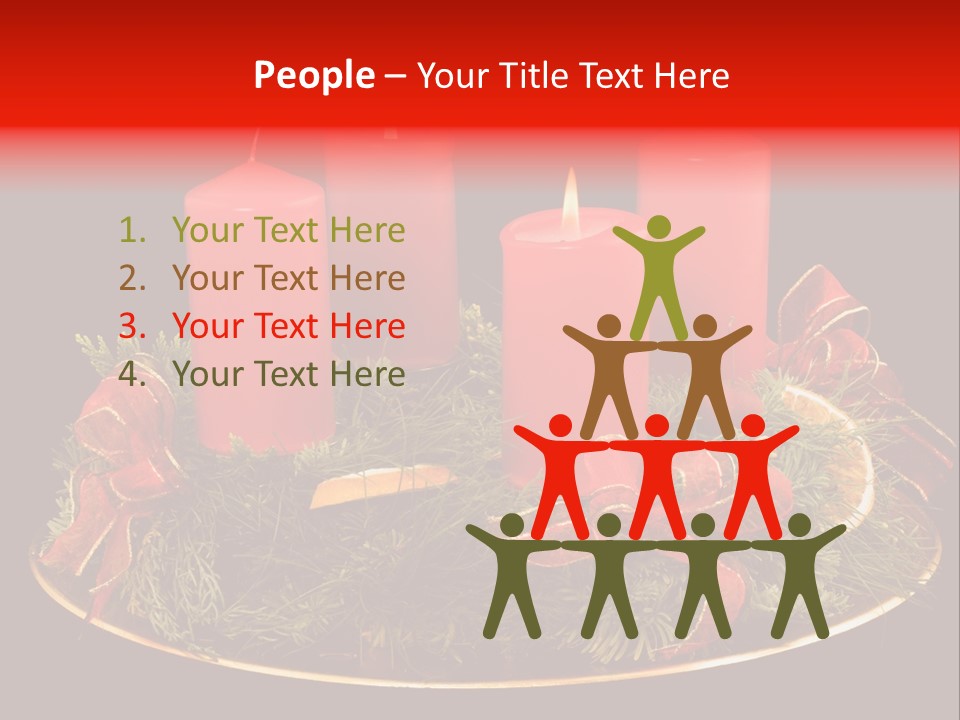 Second Solemn Red PowerPoint Template