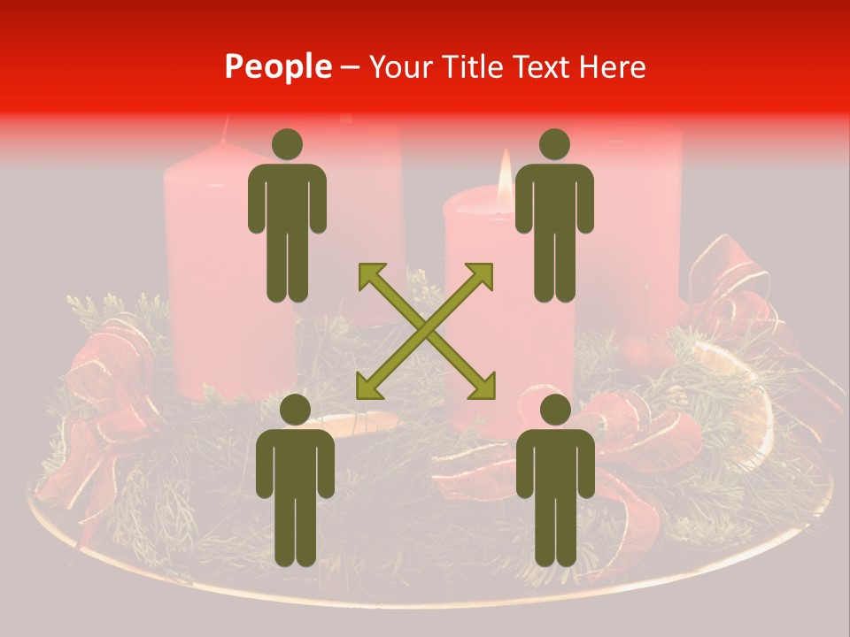 Second Solemn Red PowerPoint Template
