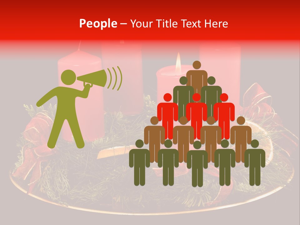 Second Solemn Red PowerPoint Template