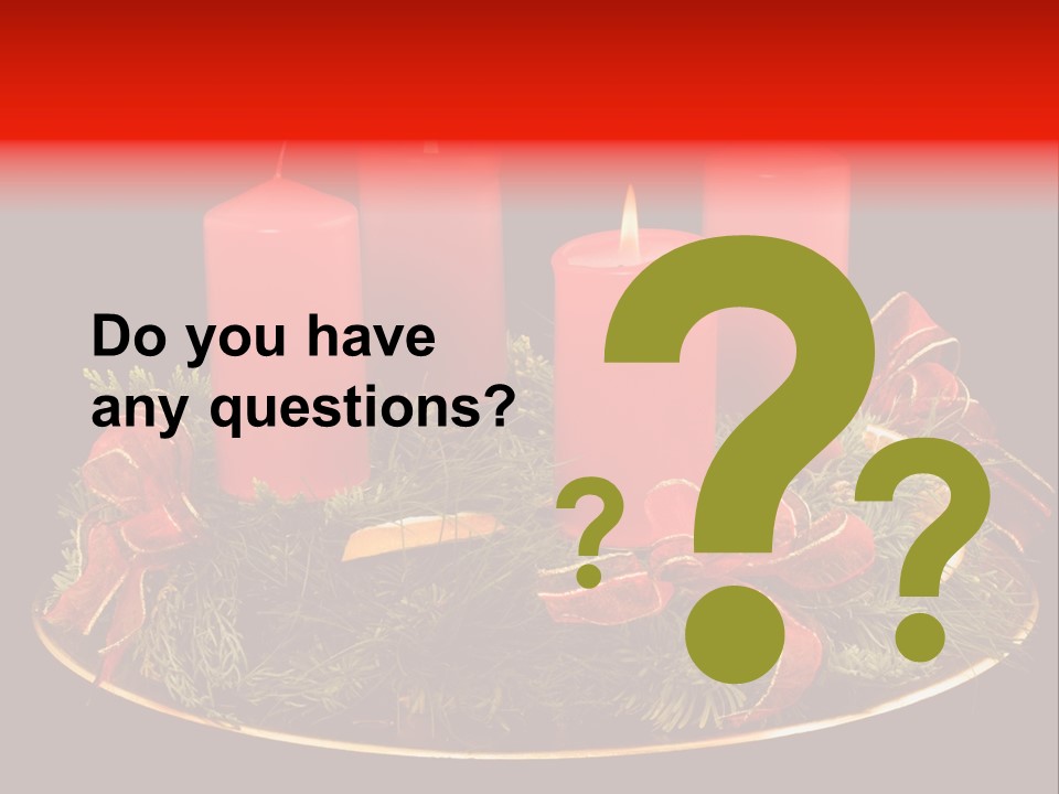 Second Solemn Red PowerPoint Template