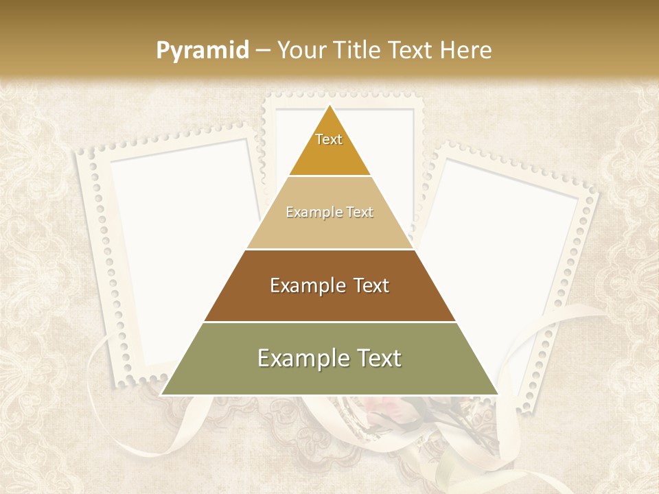 Illustration Romantic Postcard PowerPoint Template