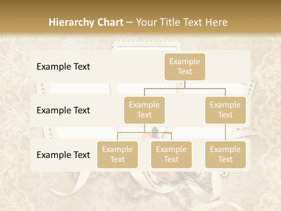 Illustration Romantic Postcard PowerPoint Template