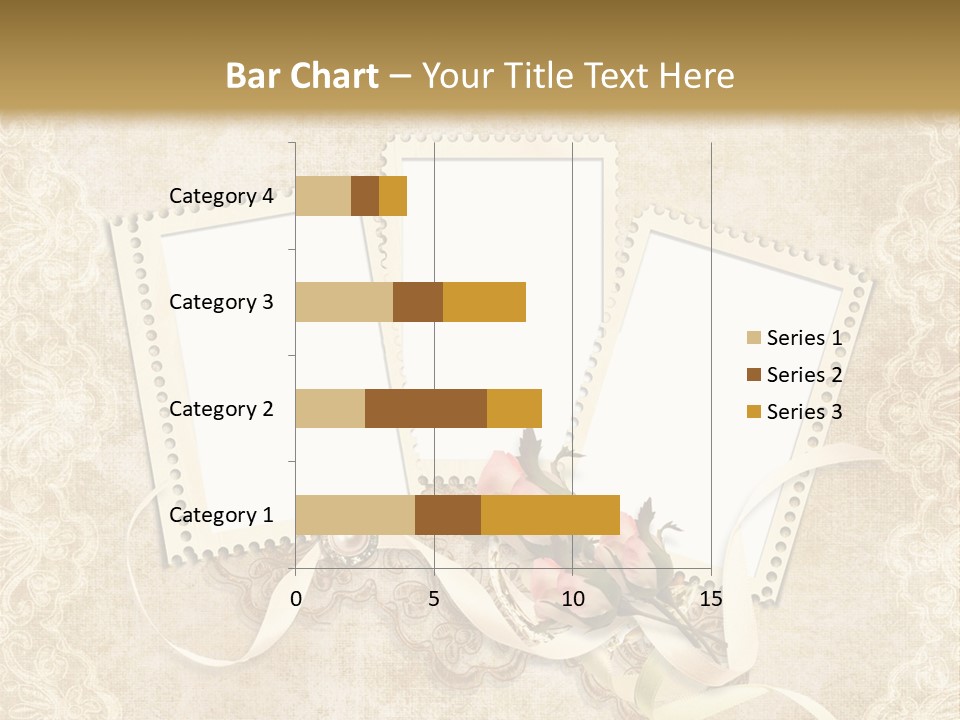 Illustration Romantic Postcard PowerPoint Template