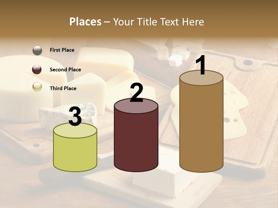 Wood Assortment Dairy Product PowerPoint Template