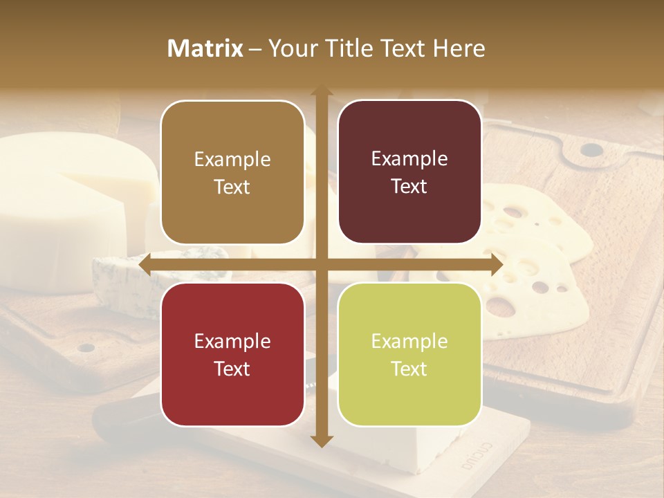 Wood Assortment Dairy Product PowerPoint Template