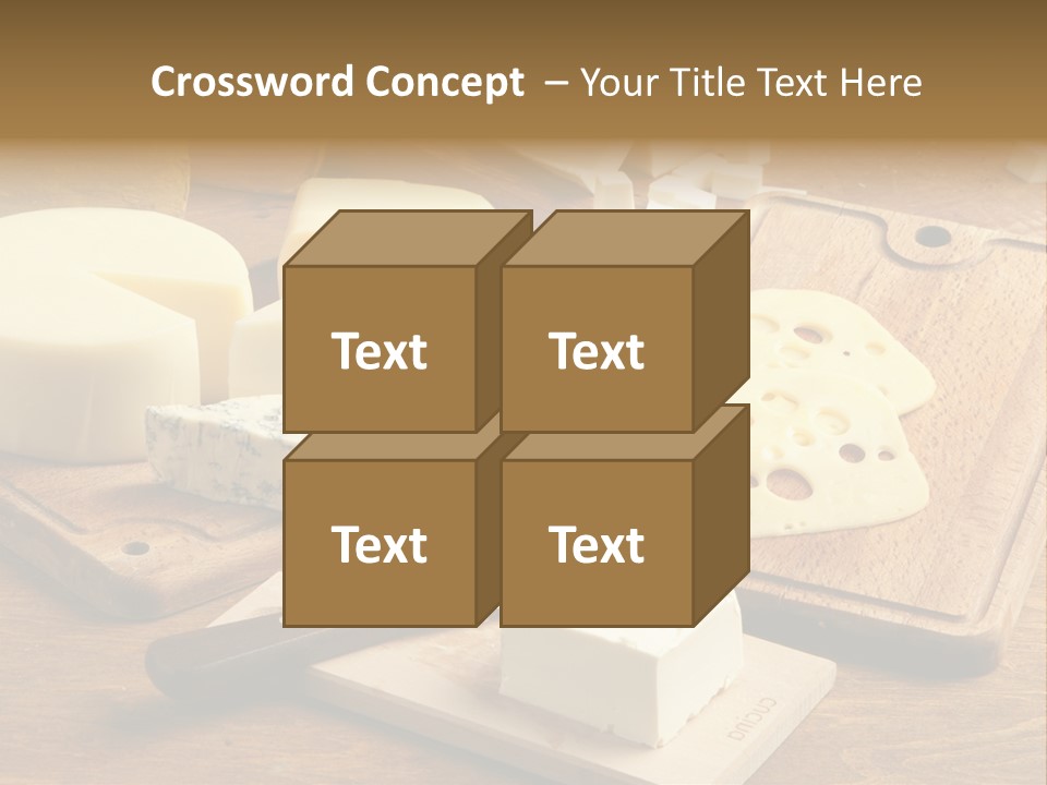 Wood Assortment Dairy Product PowerPoint Template