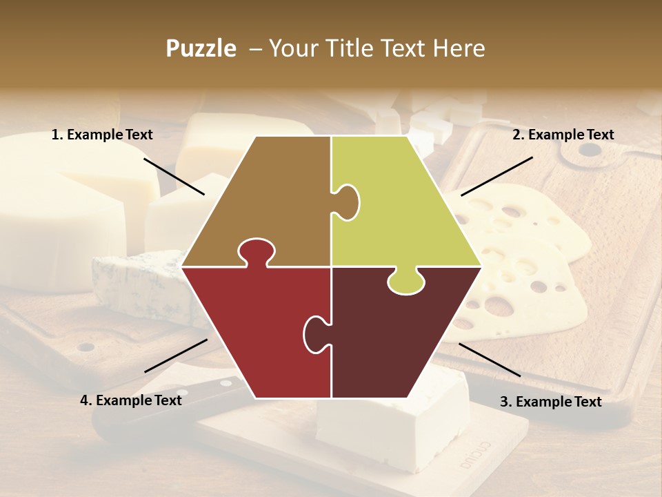 Wood Assortment Dairy Product PowerPoint Template