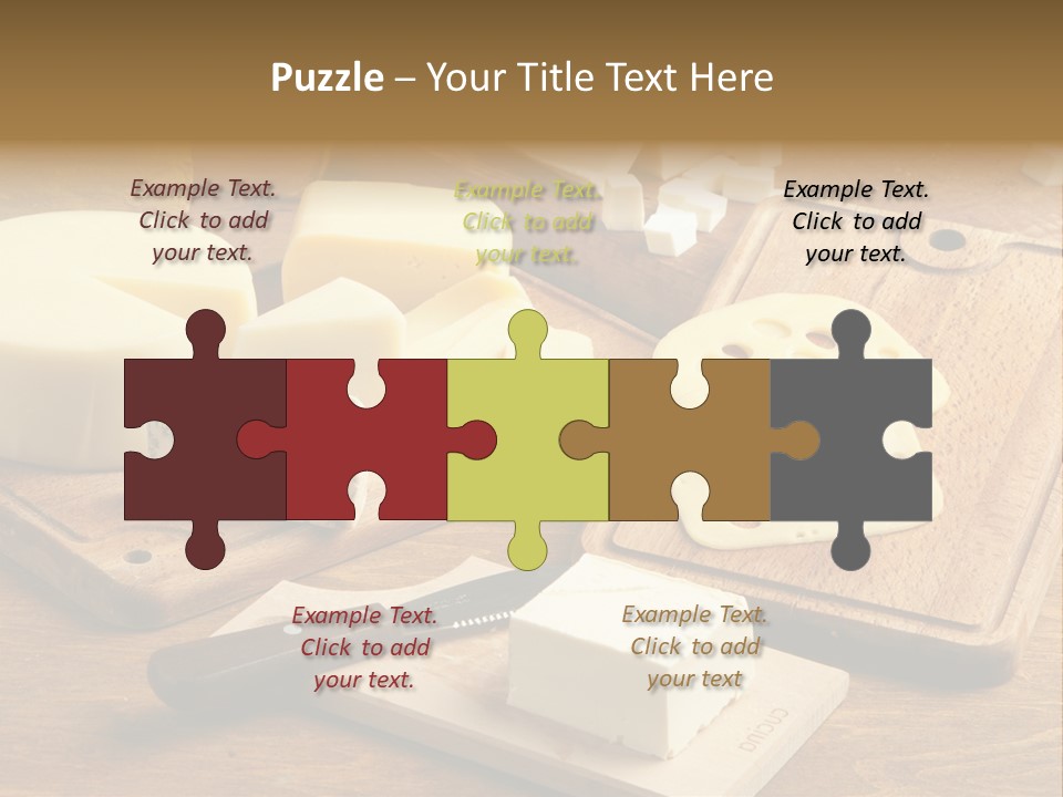 Wood Assortment Dairy Product PowerPoint Template