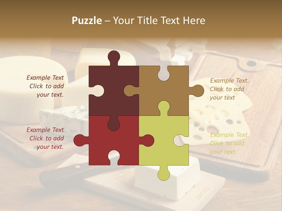 Wood Assortment Dairy Product PowerPoint Template