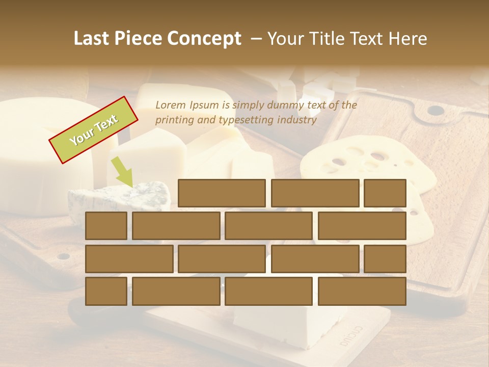 Wood Assortment Dairy Product PowerPoint Template