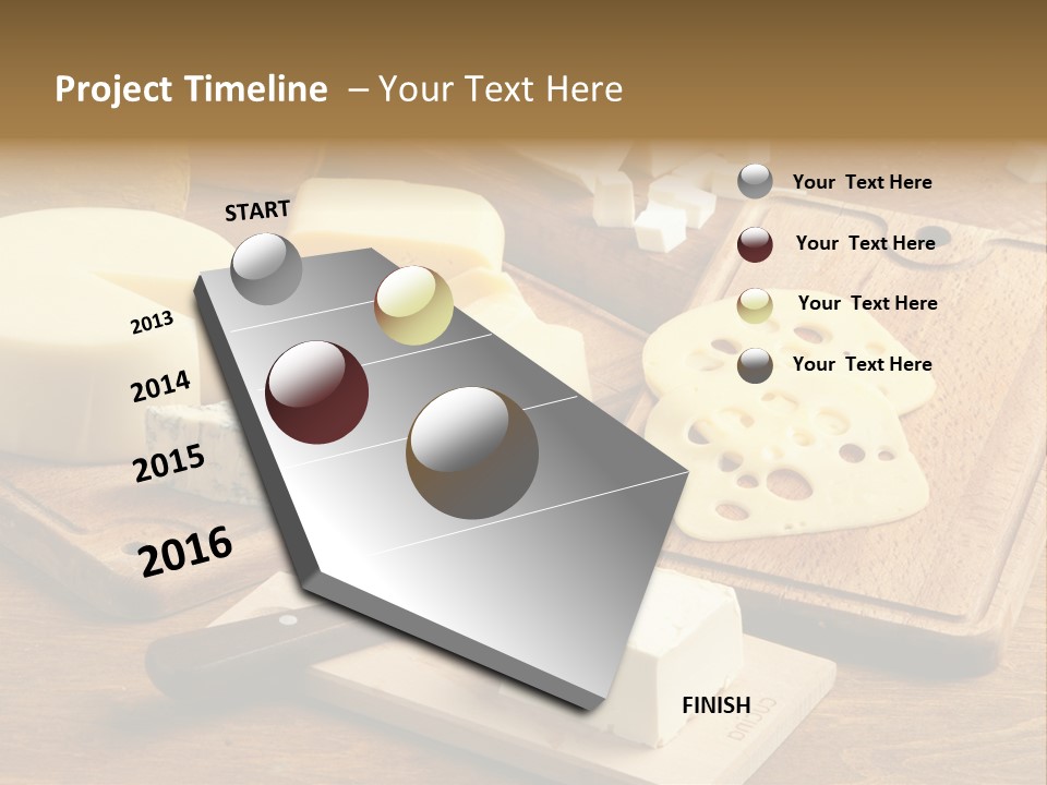 Wood Assortment Dairy Product PowerPoint Template