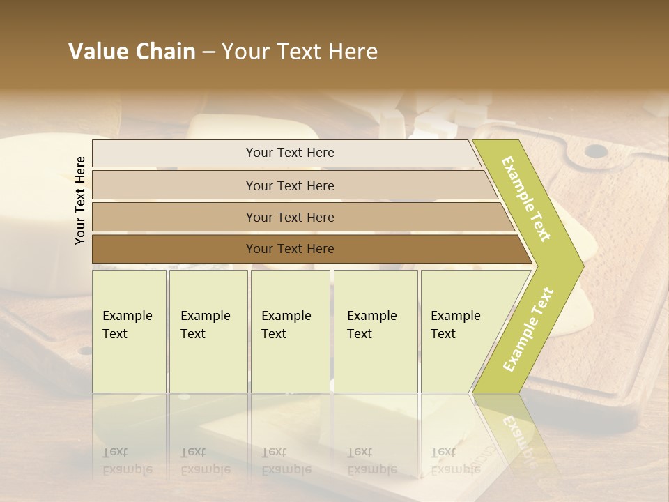 Wood Assortment Dairy Product PowerPoint Template