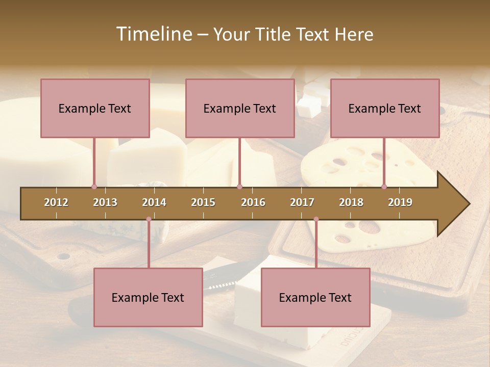 Wood Assortment Dairy Product PowerPoint Template