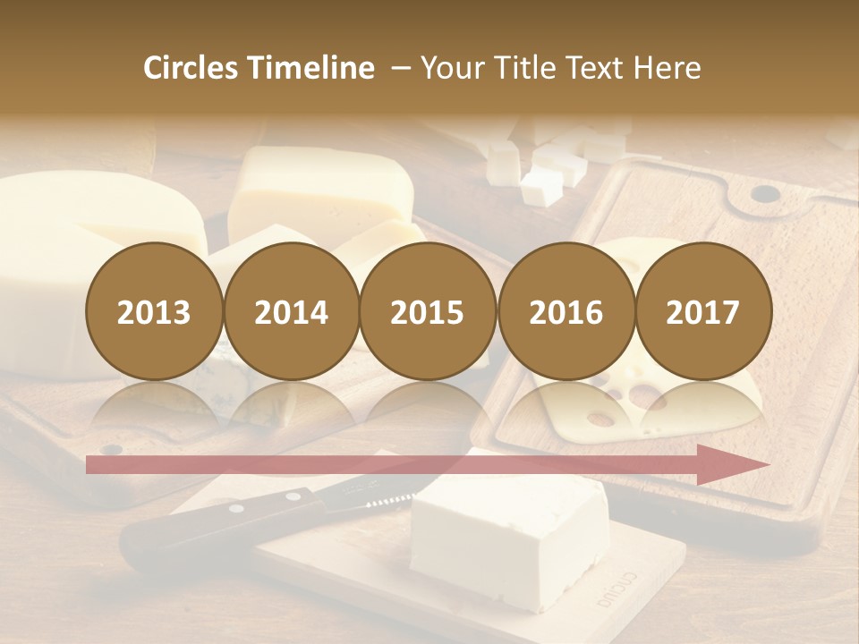 Wood Assortment Dairy Product PowerPoint Template