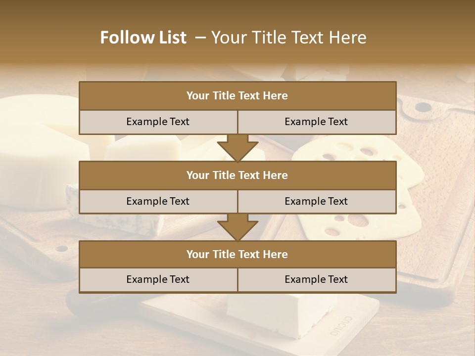 Wood Assortment Dairy Product PowerPoint Template