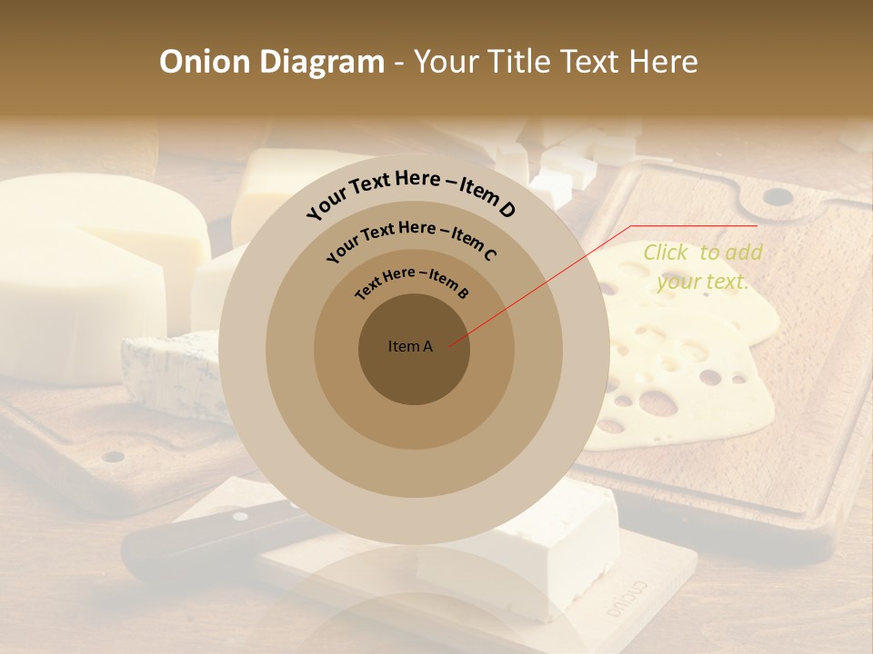 Wood Assortment Dairy Product PowerPoint Template