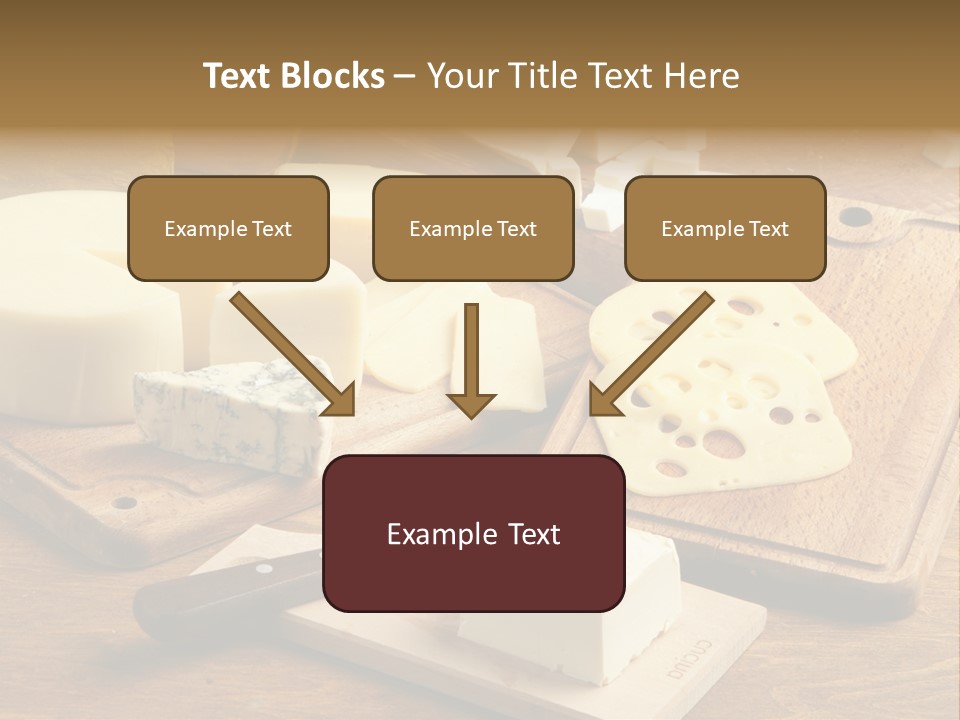 Wood Assortment Dairy Product PowerPoint Template