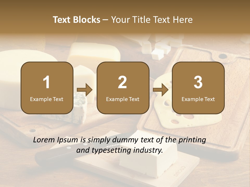 Wood Assortment Dairy Product PowerPoint Template