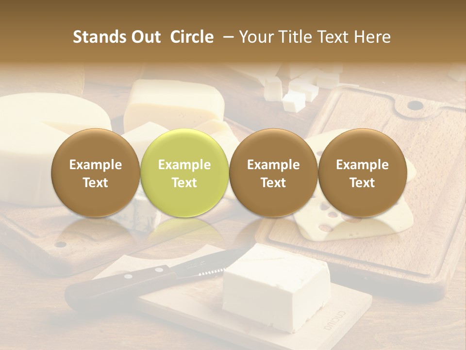 Wood Assortment Dairy Product PowerPoint Template