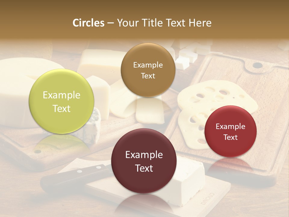 Wood Assortment Dairy Product PowerPoint Template