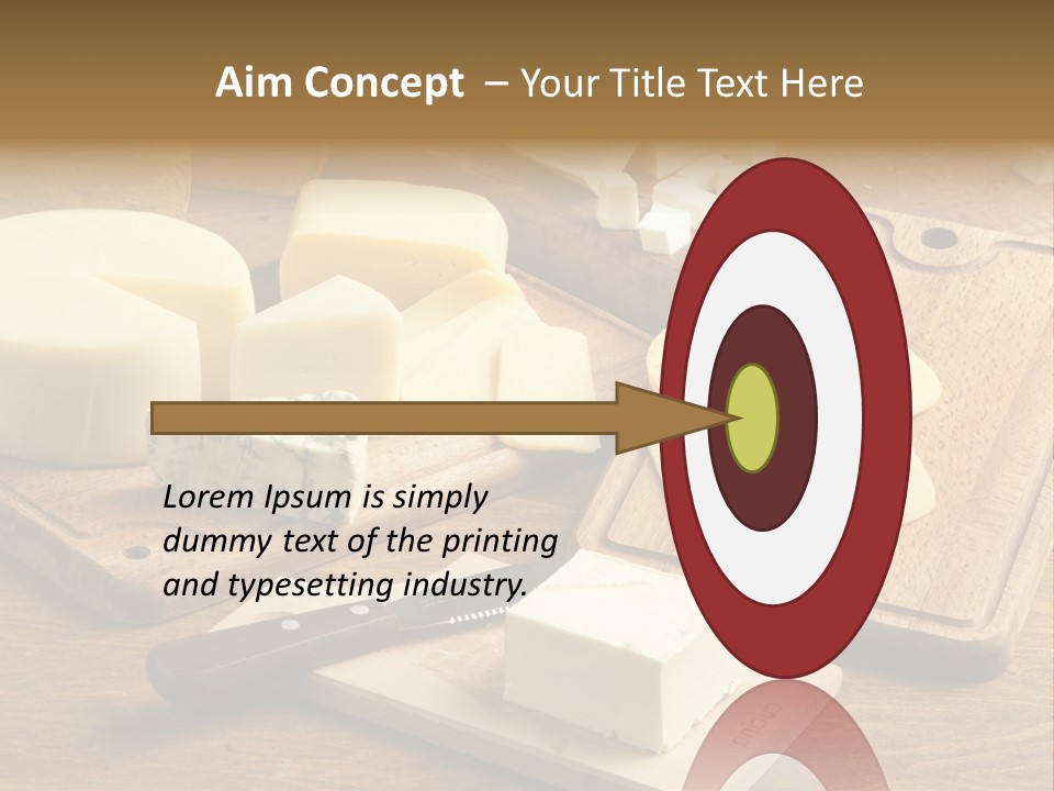 Wood Assortment Dairy Product PowerPoint Template