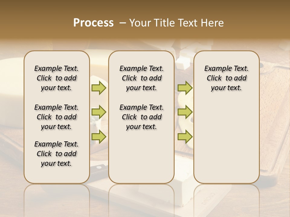 Wood Assortment Dairy Product PowerPoint Template